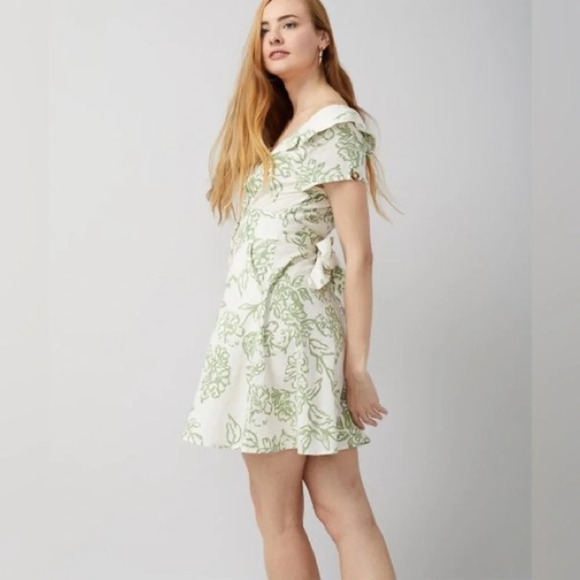 FREE PEOPLE A Thing Called Love Mini Dress in Ivory Combo - Picture 3 of 11